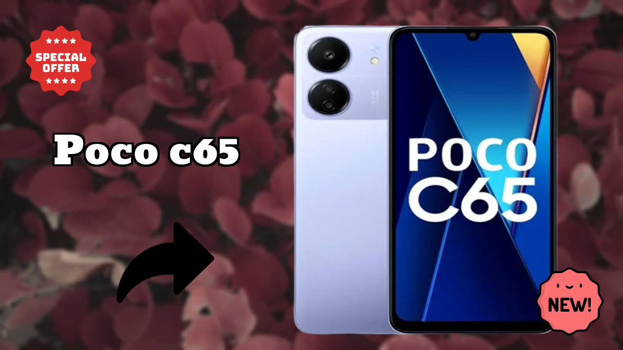 POCO C65 Display Quality: 6.74 Inches (17.12 Cm) Screen