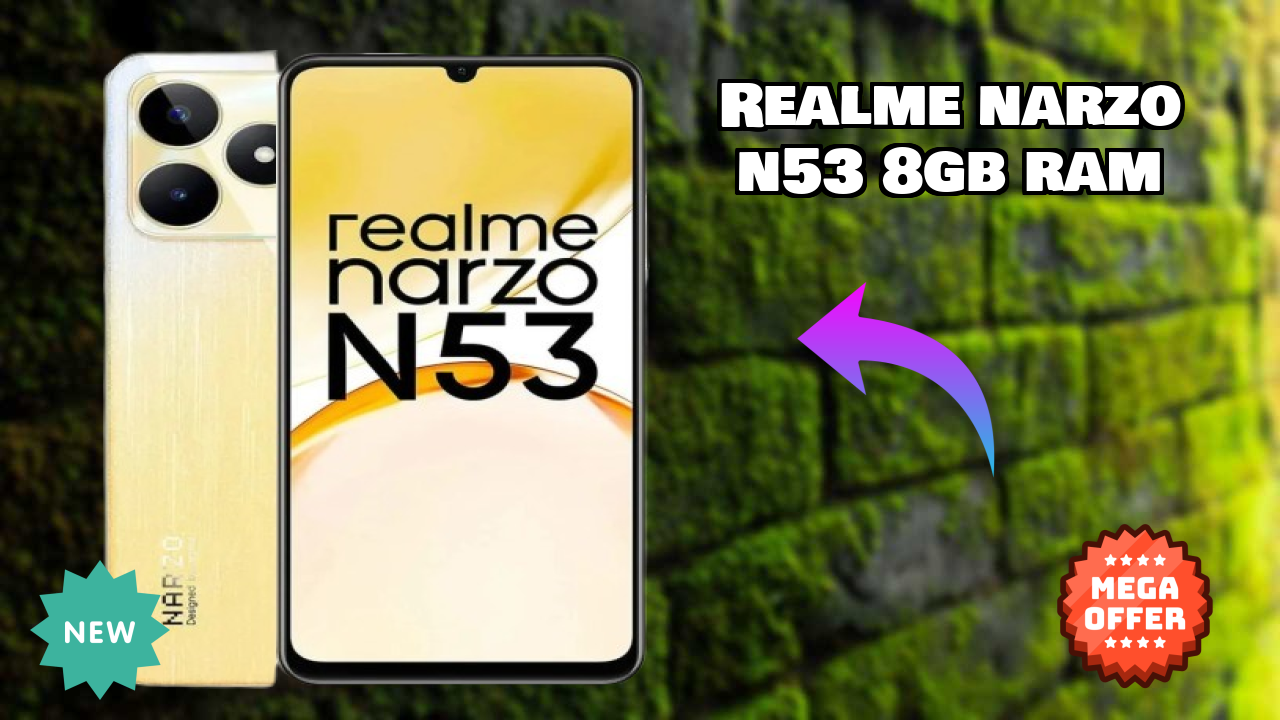 Realme Narzo N53 8GB RAM Display Analysis: 6.74 Inches (17.12 Cm) Screen