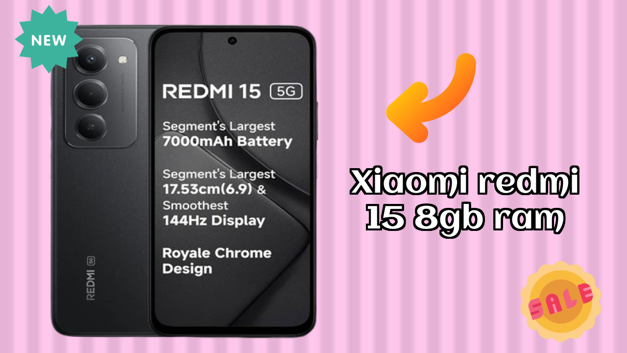 Xiaomi Redmi 15 8GB RAM at ₹15,998 - Best Features Listed